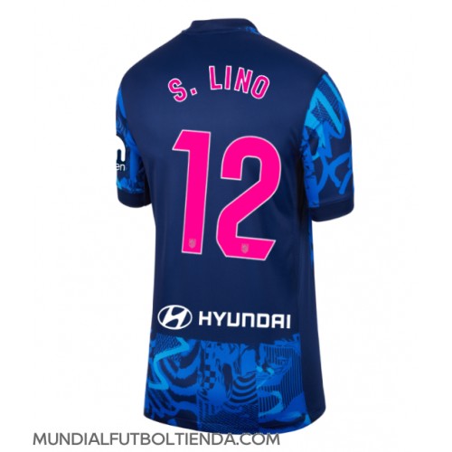 Camiseta Atletico Madrid Samuel Lino #12 Tercera Equipación Replica 2024-25 para mujer mangas cortas